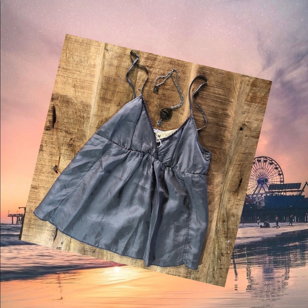 BOHO SILK CAMISOLE TAUPE 100% SILK
